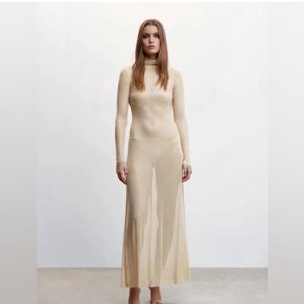 Mango Crystal Embellished Dress
